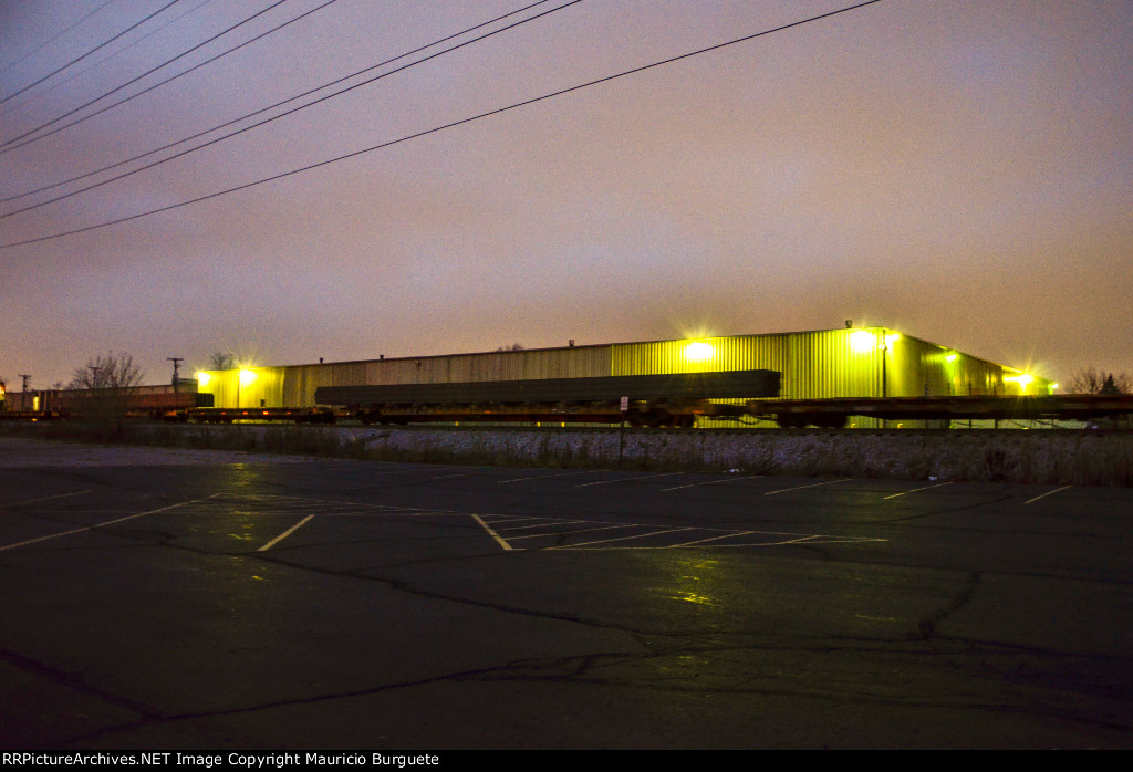 PTTX Flat Car with steel beams